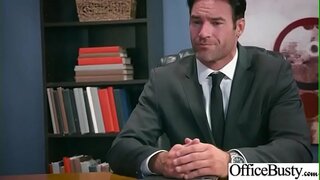 (Valentina Nappi) Naughty Slut Big Tits Girl Faigh Nailed Ann an Oifis vid-30